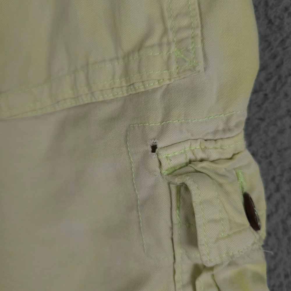American Eagle Shorts Men 34 Yellow Tie Dye Cargo Distressed Grunge Baggy Skater - Picture 16 of 16